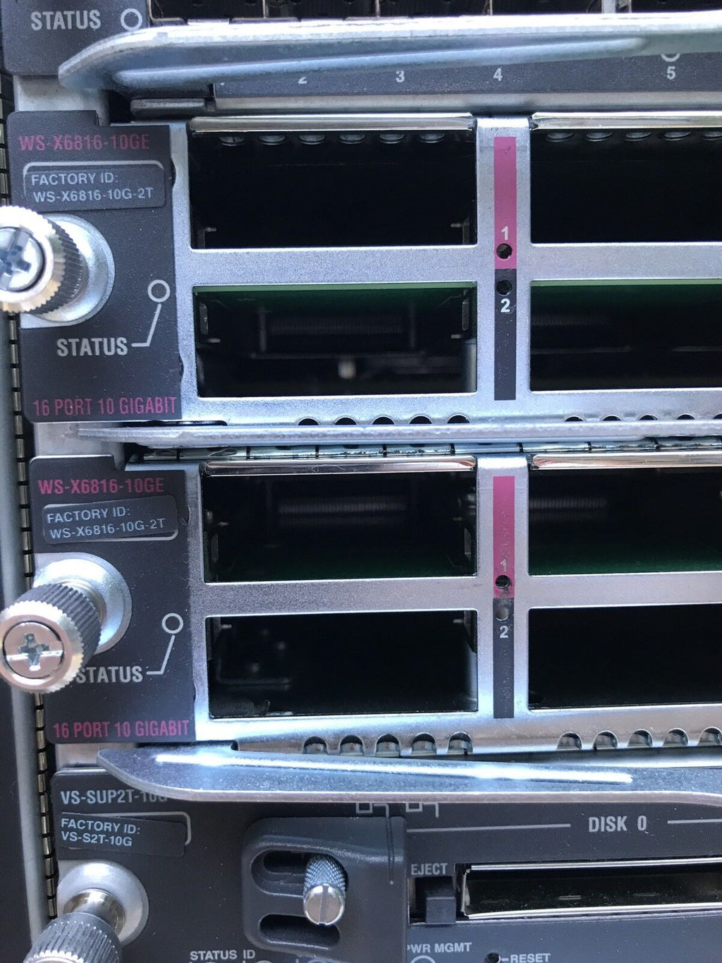 F6k Cisco Catalyst C6509-E 2x VS-SUP2T-10 WS-X6816-10GE-2T F6K-DFC4-E X682