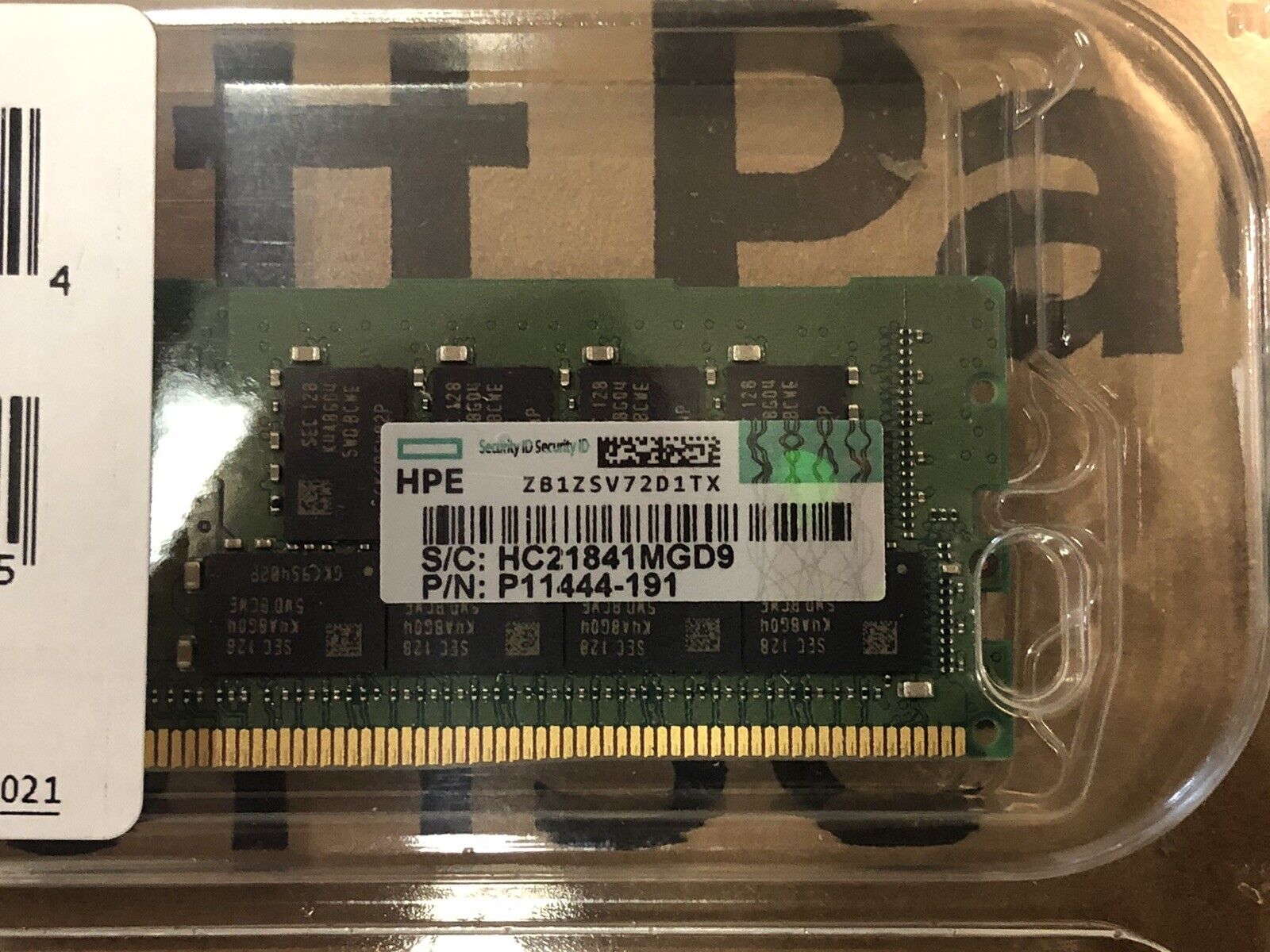 HPE P07646-B21 32GB 2Rx4 DDR4 PC4-3200AA-R 3200 MHz RDIMM Smart Kit Memory