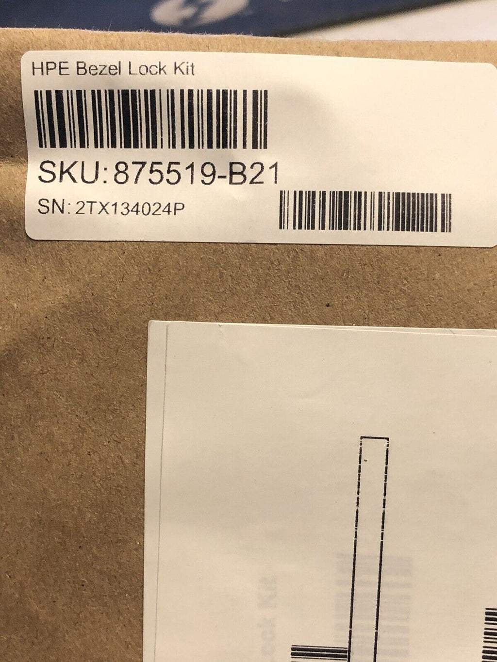 HPE 875519-B21 Bezel Lock Kit Gen10 DL20 DL325 DL345 DL360 DL365 DL380