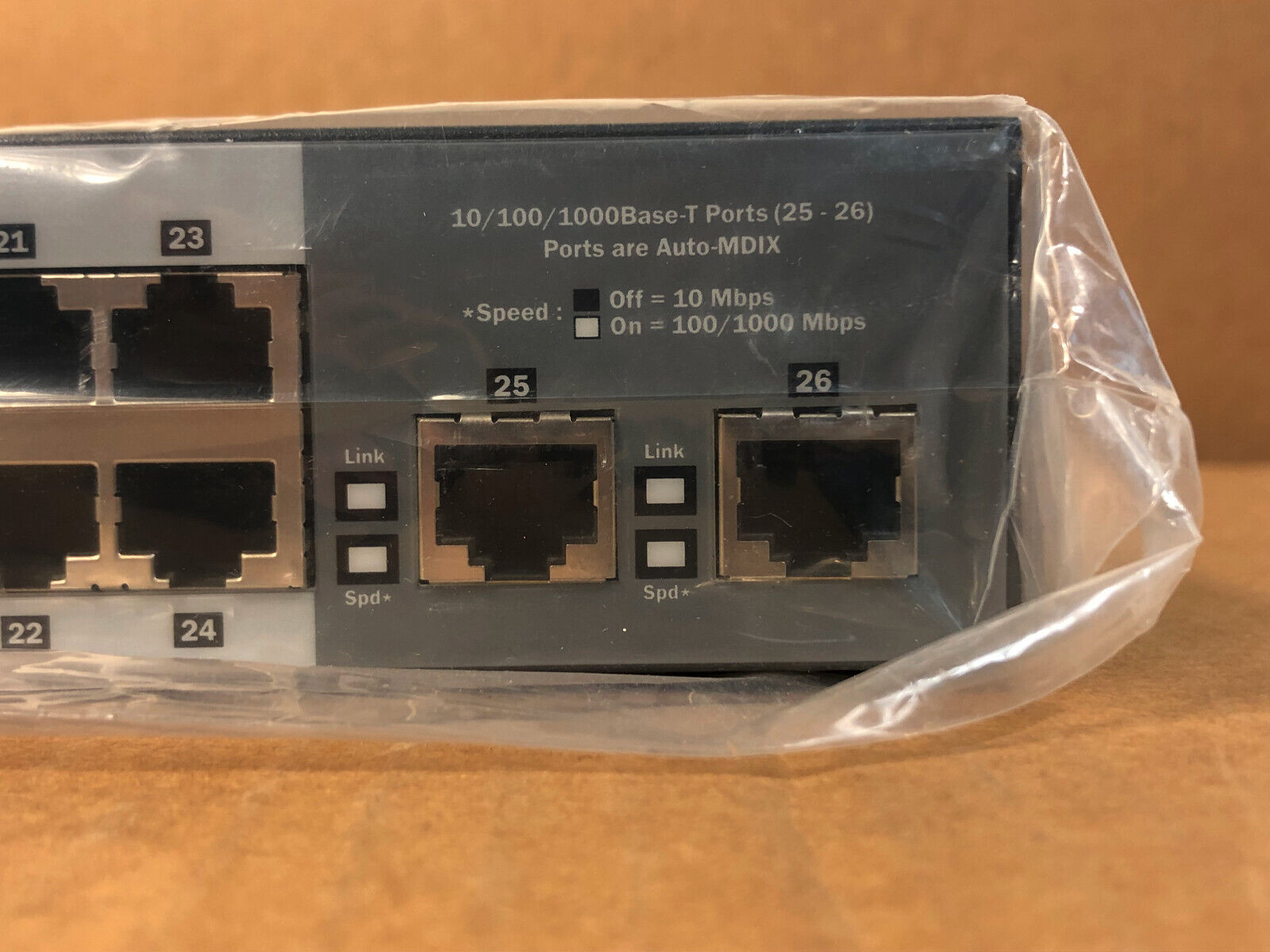 HPE J9664A OfficeConnect 1410 Series Unmanaged Ethernet Switch 24x 10/100 ports.