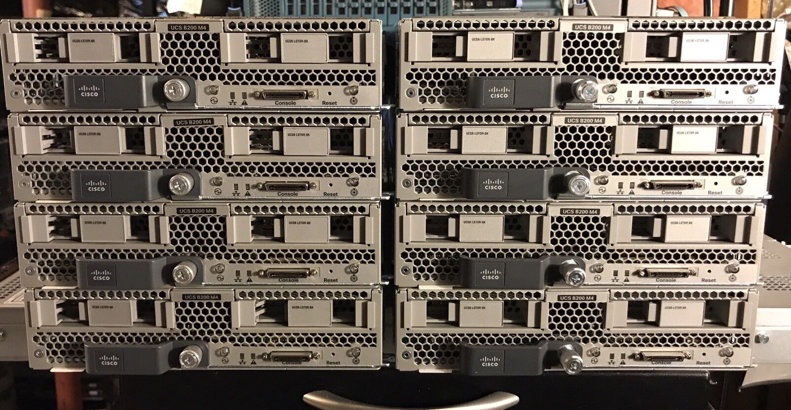 Lot of 8 Cisco B200 M4 Two E5-2660V3 128GB Blade Server VIC1240 UCS-MR-1X162RU