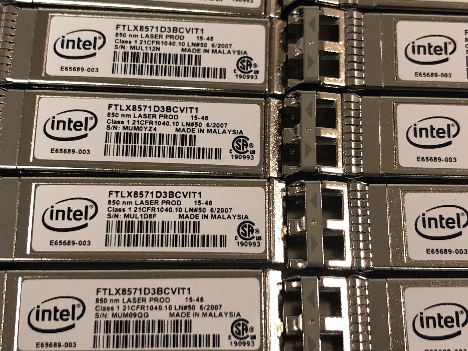 Dell 0Y3KJN 0R8H2F Intel 10Gb SR SFP+ LC-LC Multi-Mode MMF 850nm 300M Transceiver