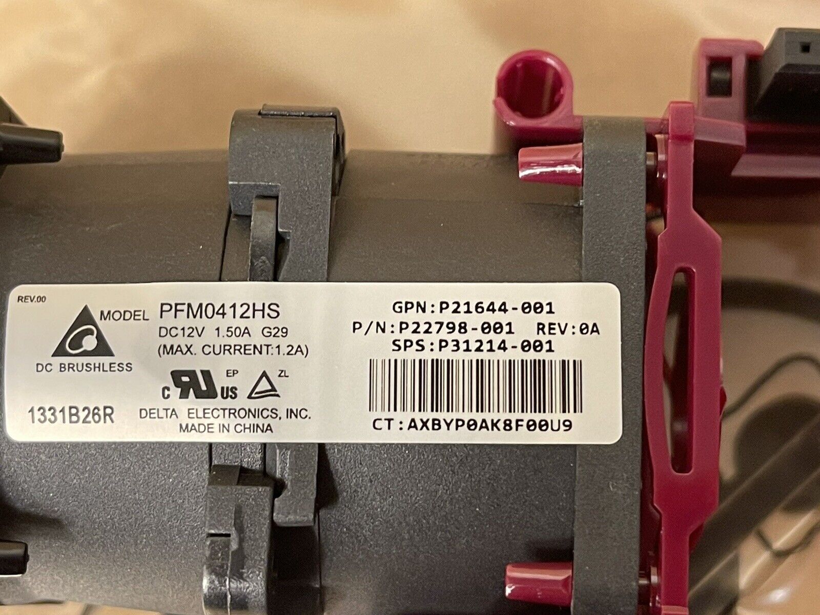 HPE P22798-001 ProLiant DL360 DL365 DL36X Gen10 Plus Standard Fan Module.