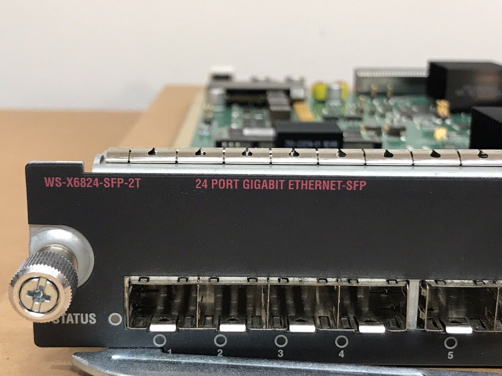 Cisco WS-X6824-SFP-2T 24-Port SFP Gigabit Switch Module w/ DFC4 1GB RAM.