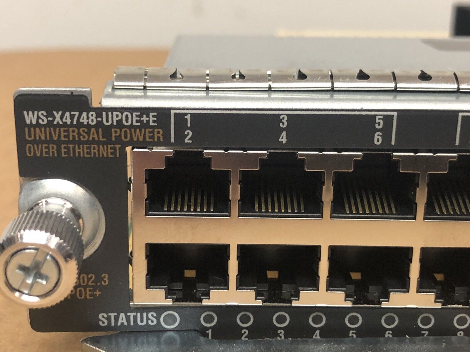 Cisco Catalyst WS-X4748-UPOE+E 4500-E Series UPoE Switch Line Card 48 Ports 1GbE.