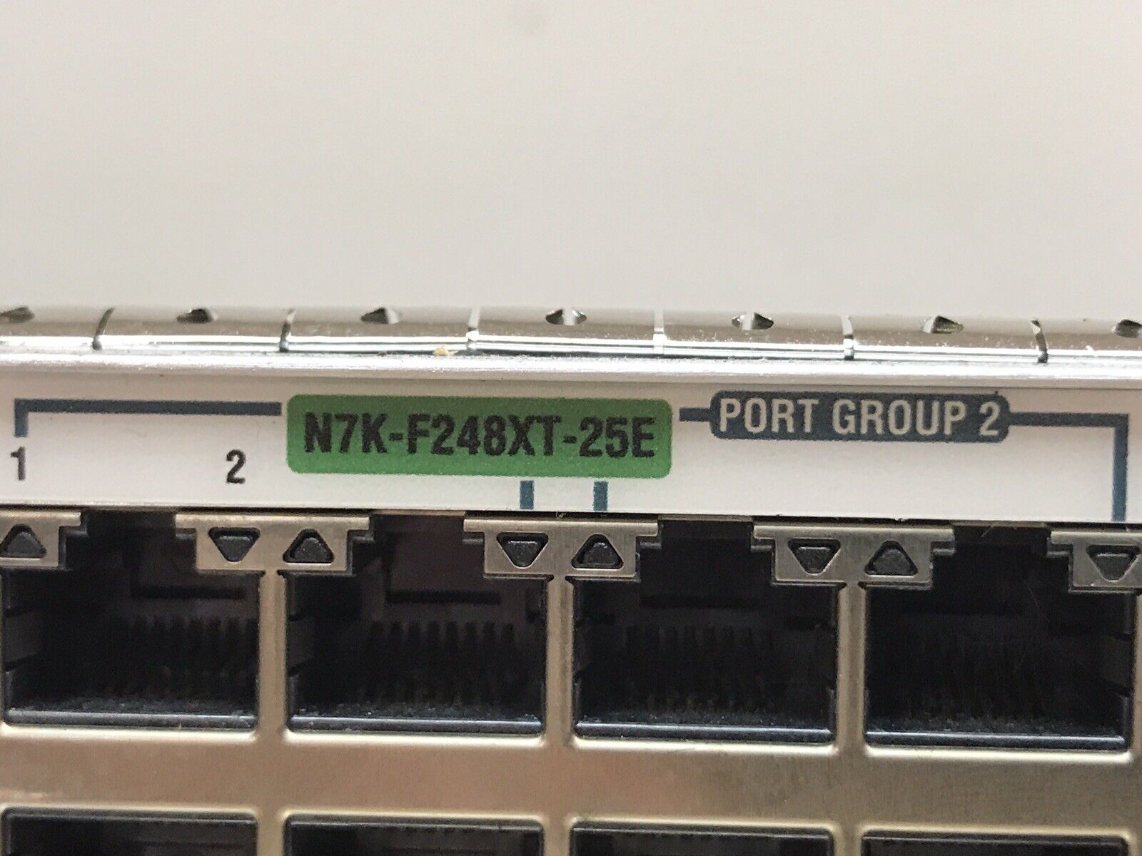 Cisco N7K-F248XT-25E Nexus 48 Port 1Gb/10Gb RJ45 Copper C7010 10GE Switch Module.