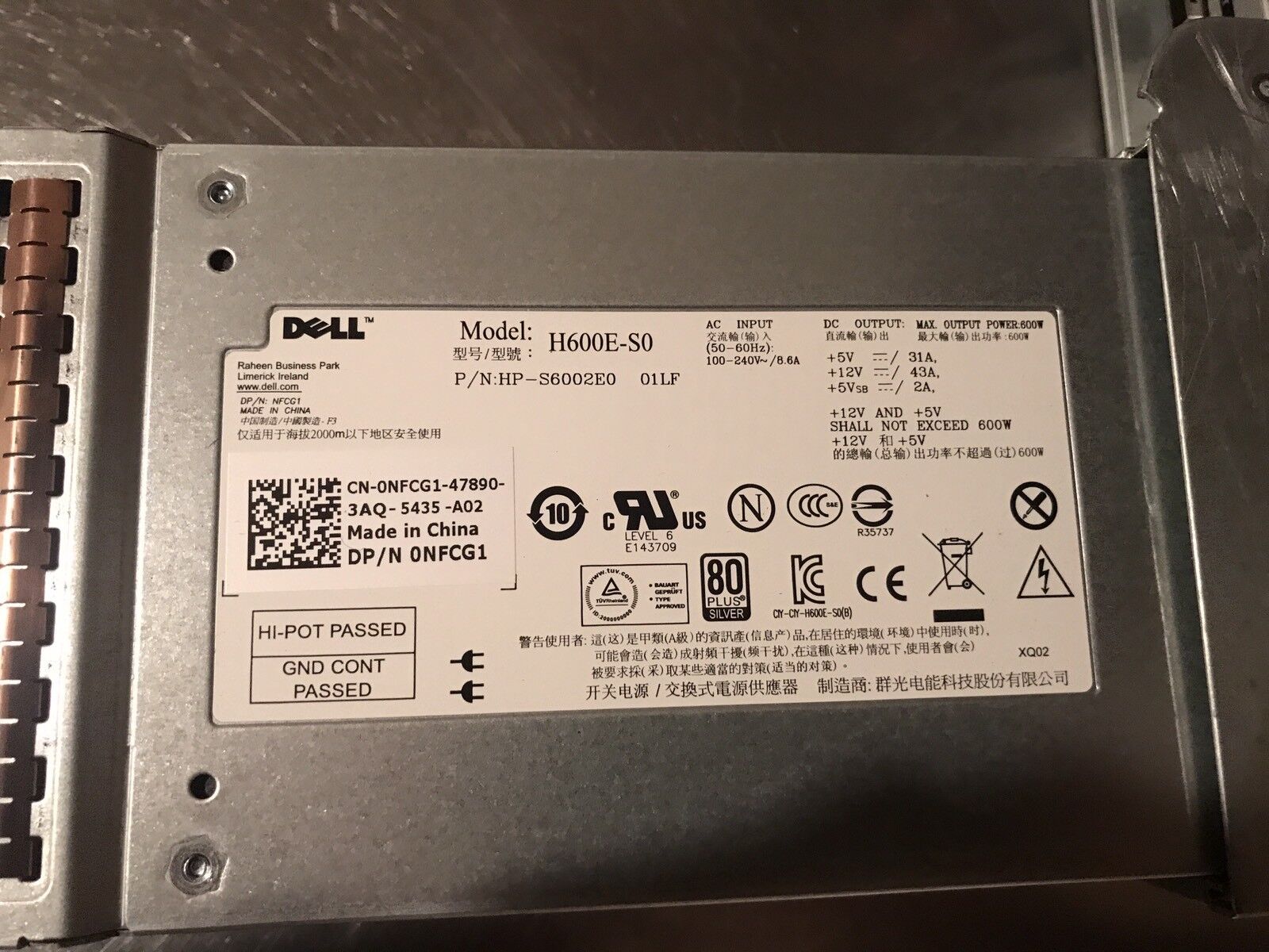Dell PowerVault MD1200 12x 6TB NL SAS Storage 2x EMM 72TB 2x PSU Bezel Rails.