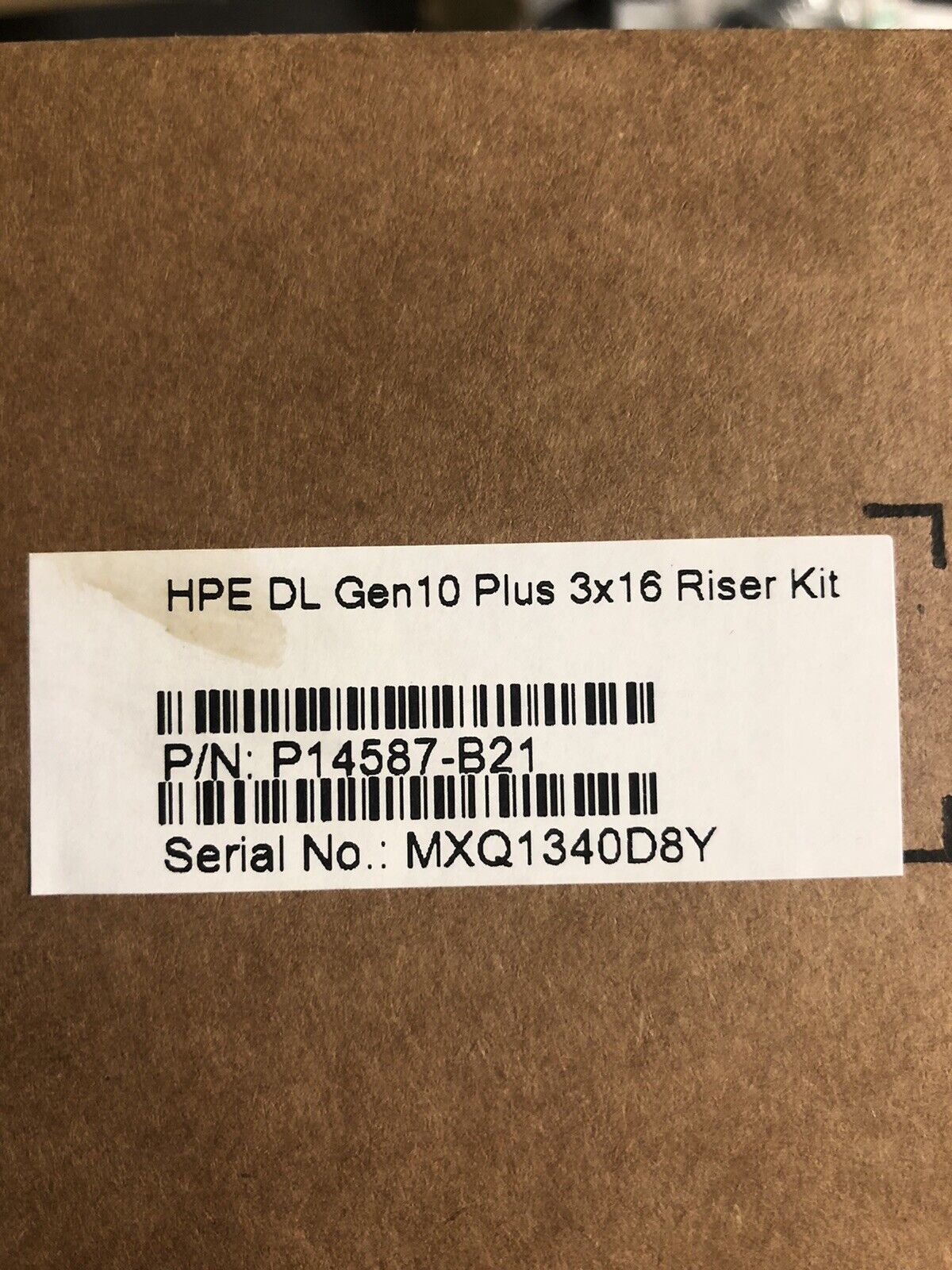 HPE P14587-B21 DL38X DL380 DL385 Gen10 Plus x8/x16/x8 PCI-e 4.0 3x x16 Secondary Riser Kit.