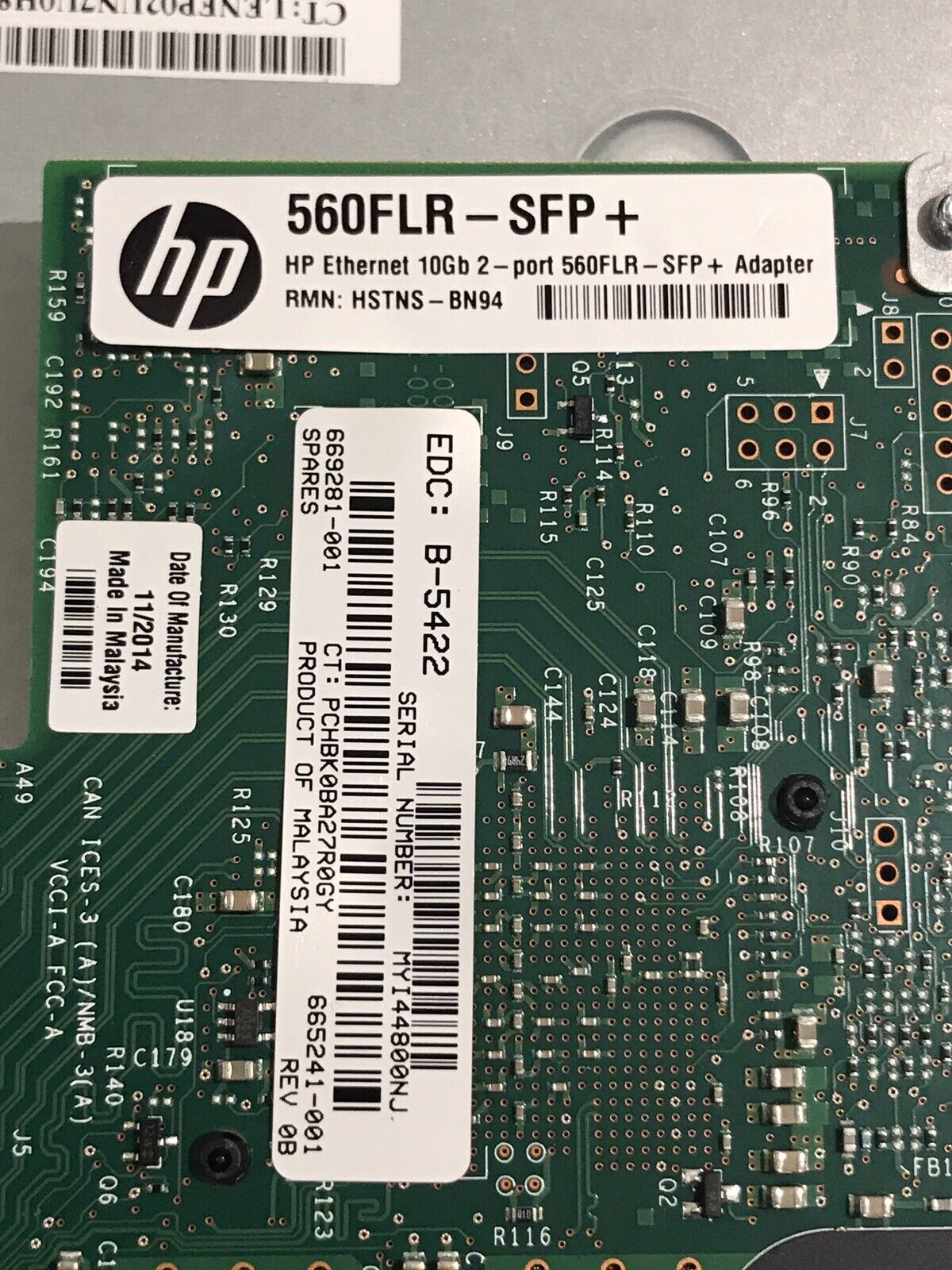 HP SL230s G8 Two E5-2660 128GB 4x SFF 2x 200GB SSD 560FLR-SFP FBWC 10GbE 8Gb FC.