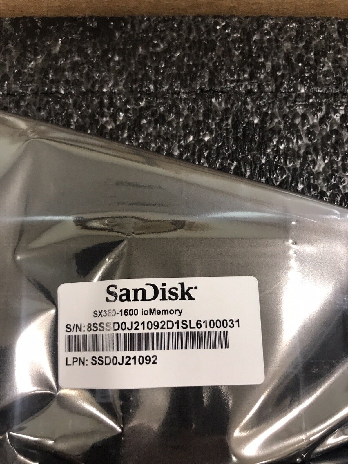 1.6TB SanDisk Fusion ioMemory SX350-1600 PCI-e SSD SDFADAMOS-1T60-SF1 MLC Flash