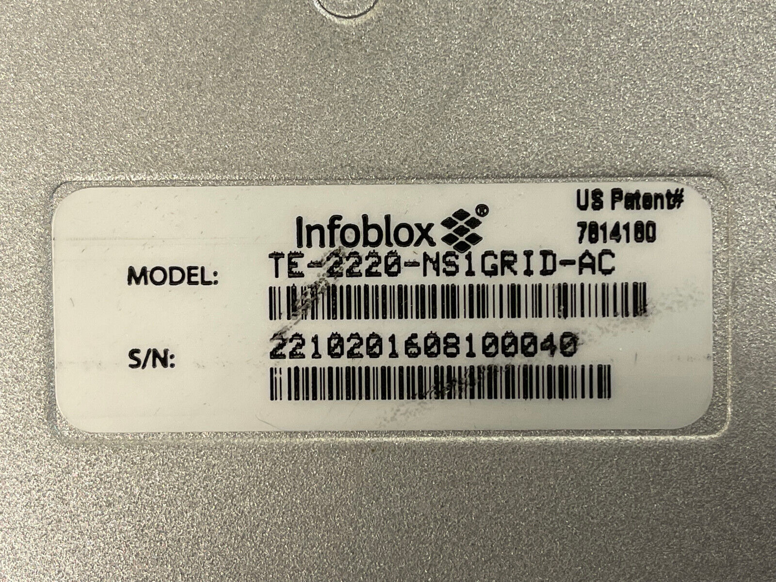 Infoblox Trinzic TE-2220-NS1GRID-AC 2220 Network Service Appliance IPAM DNS DHCP HA Licensed 2x PSU.