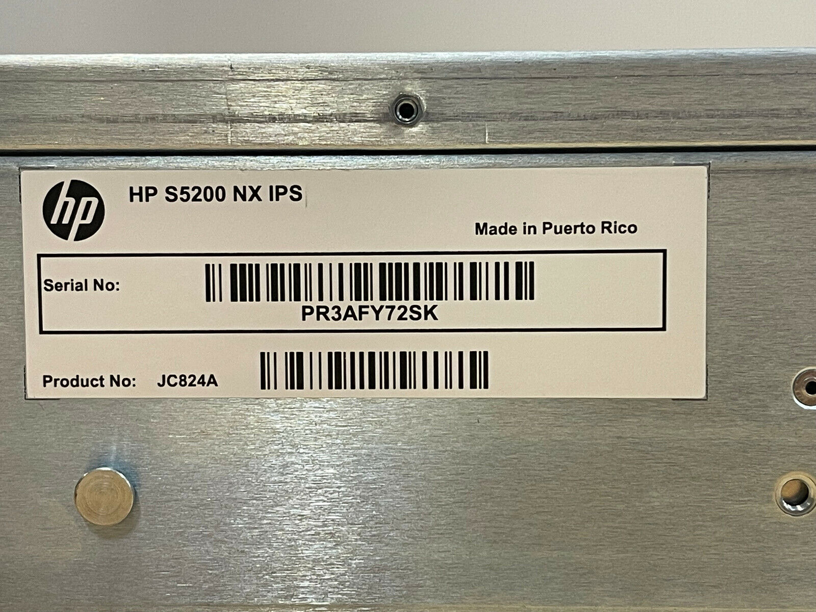 HPE JC770A TippingPoint S5200NX Next Generation Intrusion Prevention System 8x SFP+ 10G.