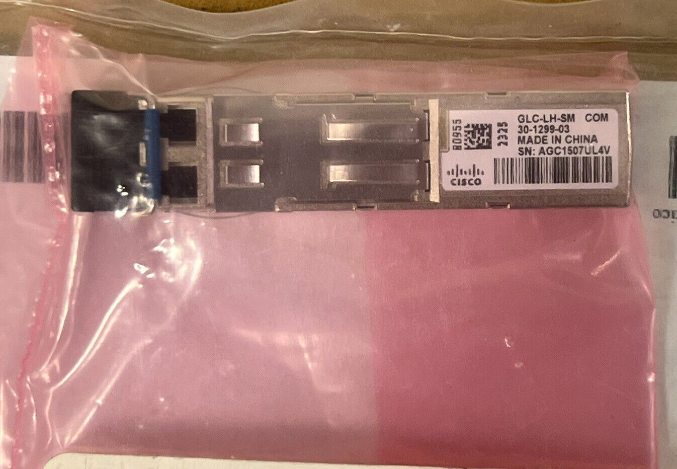 Cisco GLC-LH-SM SFP Transceiver Module 1GE 1000BASE-LX/LH SMF MMF.