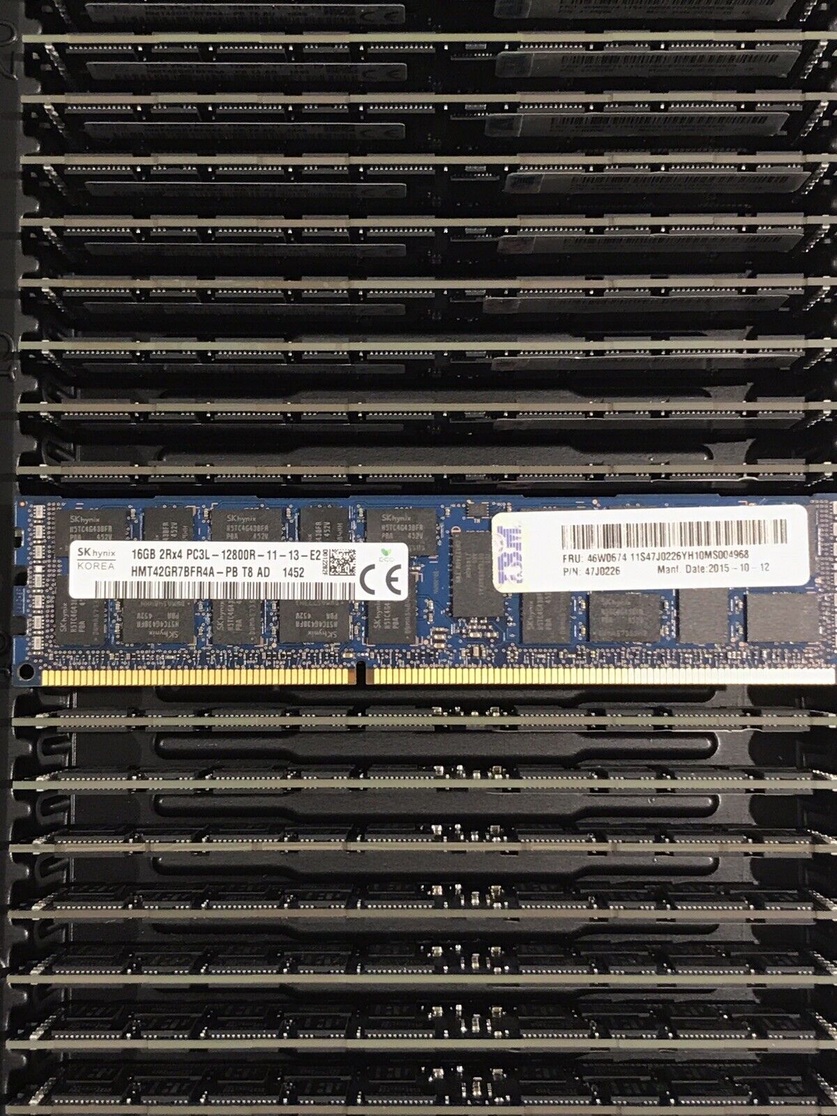 IBM 46W0674 1x16GB Dual Rank x4 DDR3 1600MHz RDIMM ECC CL11 Low Voltage Ram Memory