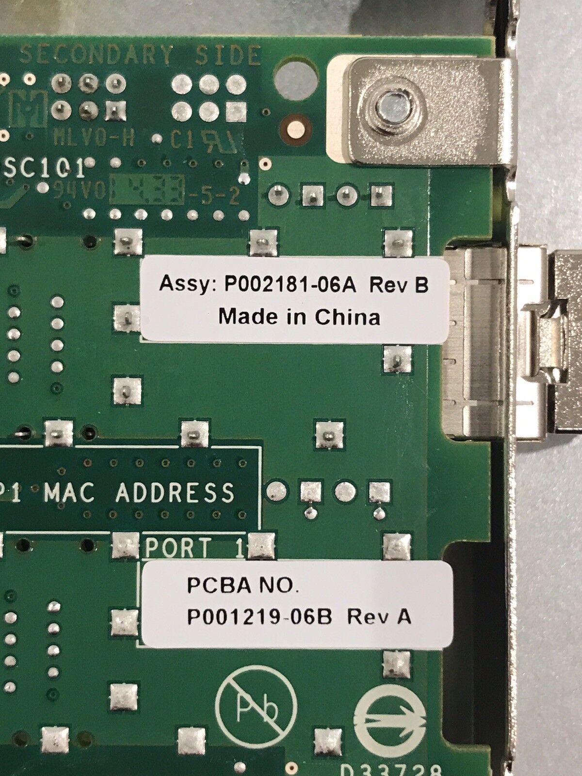 HP AJ762B 8Gb PCI-e FC HBA Emulex StorageWorks HPE 1x SFP Transceiver FH 81E.