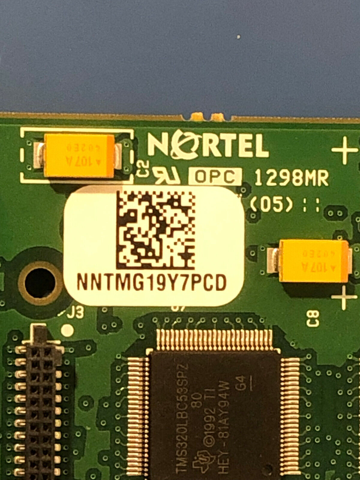 Nortel NTRH40AAE5 DSP PCI card 96 Port 1298MR Call Pilot MPB Board PCI.