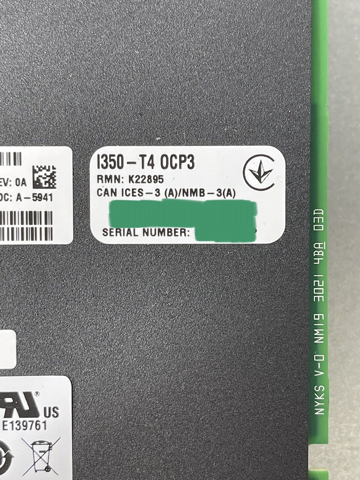 HPE P08449-B21 I350-T4 1GbE 4-Port OCP3 BASE-T Ethernet Network Adapter 4P BaseT.