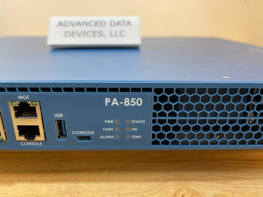Palo Alto PA-850 Next-Generation Firewall VPN Gateway 8x SFP V10.0.8-h