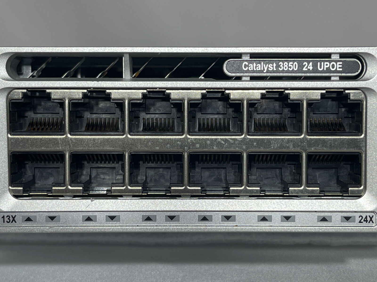 Cisco Catalyst WS-C3850-24U 24-Port 1GbE UPoE Ethernet Switch 2x 1100W PSU Ears.
