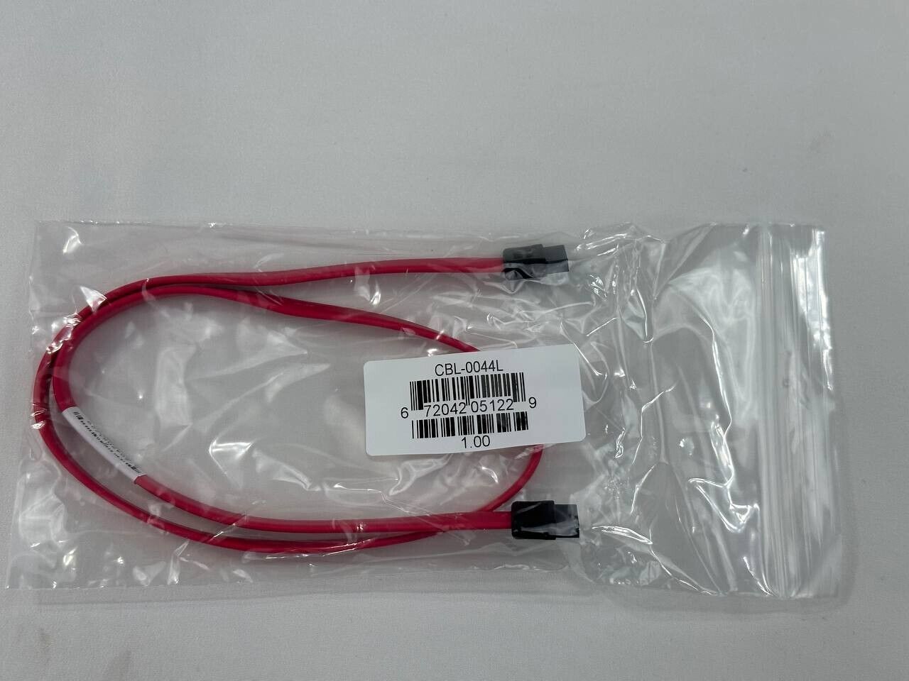Lot of 20 Supermicro SATA3 57.5cm Cable CBL-0044L 2ft Flat Straight-Straight