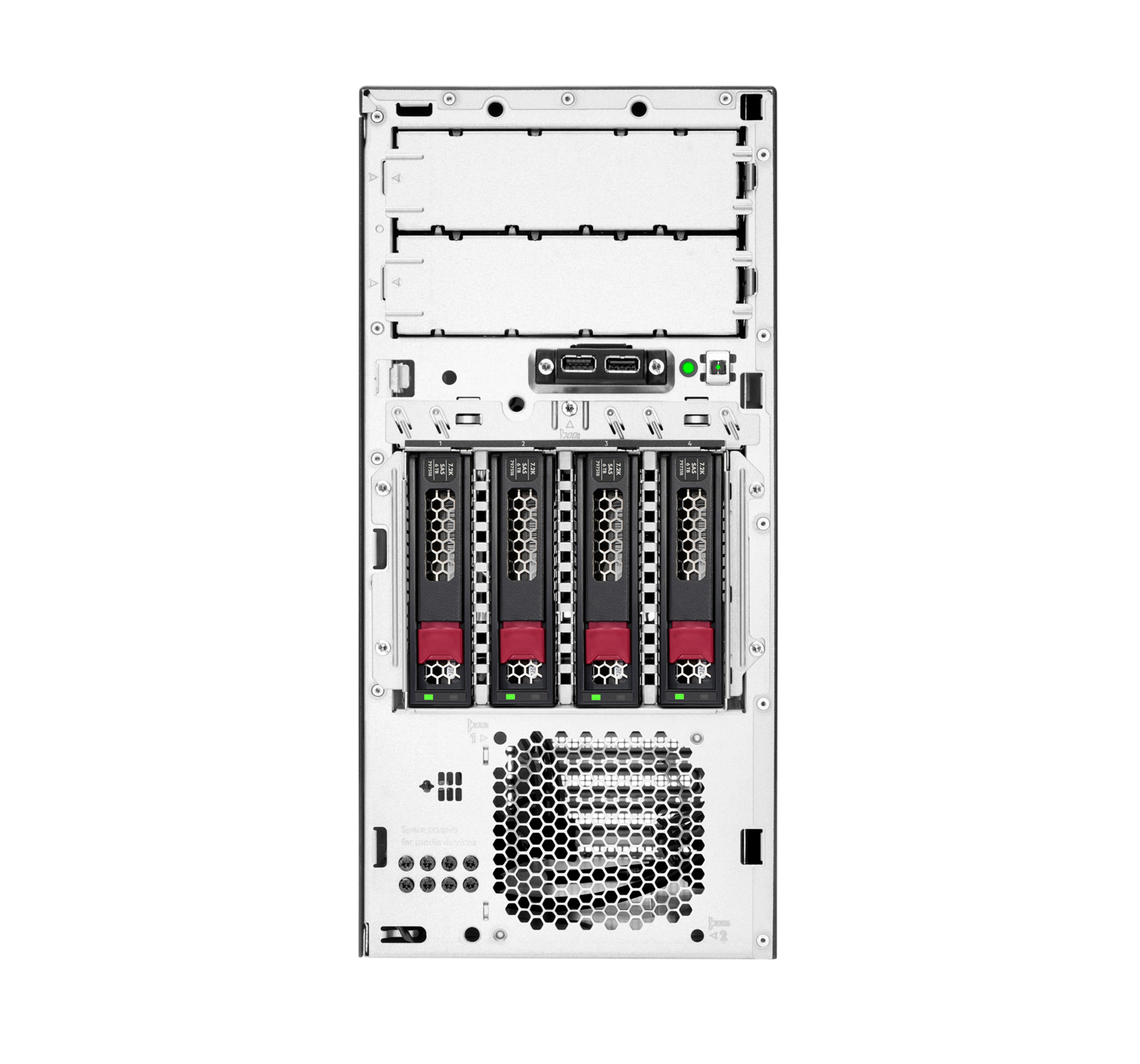 HPE P44719-001 ProLiant ML30 Gen10+Plus Xeon E-2314 2.80GHz 16GB RAM 1TB SATA HDD 4LFF-NHP (Non Hot Plug) 350W PSU.