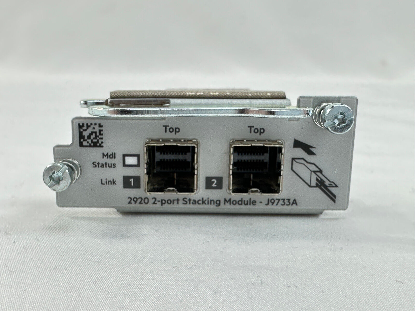 HPE Aruba Procurve 2920 24G SFP PoE+ Dual Port Stacking Module J9733A.