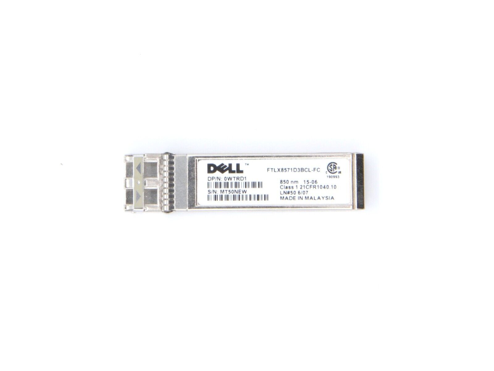 Dell 0WTRD1 10GBase-SR SFP+ LC-LC 850nm 300M Transceiver