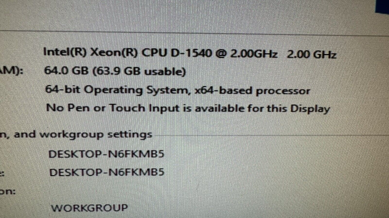 Supermicro 5018D-FN4T Xeon-D 1540 64GB DDR4 ECC RAM 4x 1TB SSD 1x 480GB M.2 SSD Server