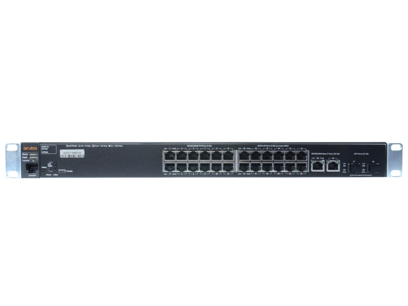 HPE Aruba 2530-24 26x RJ-45 24x 10/100 2x Gigabit Ethernet Switch 2x SFP J9782A