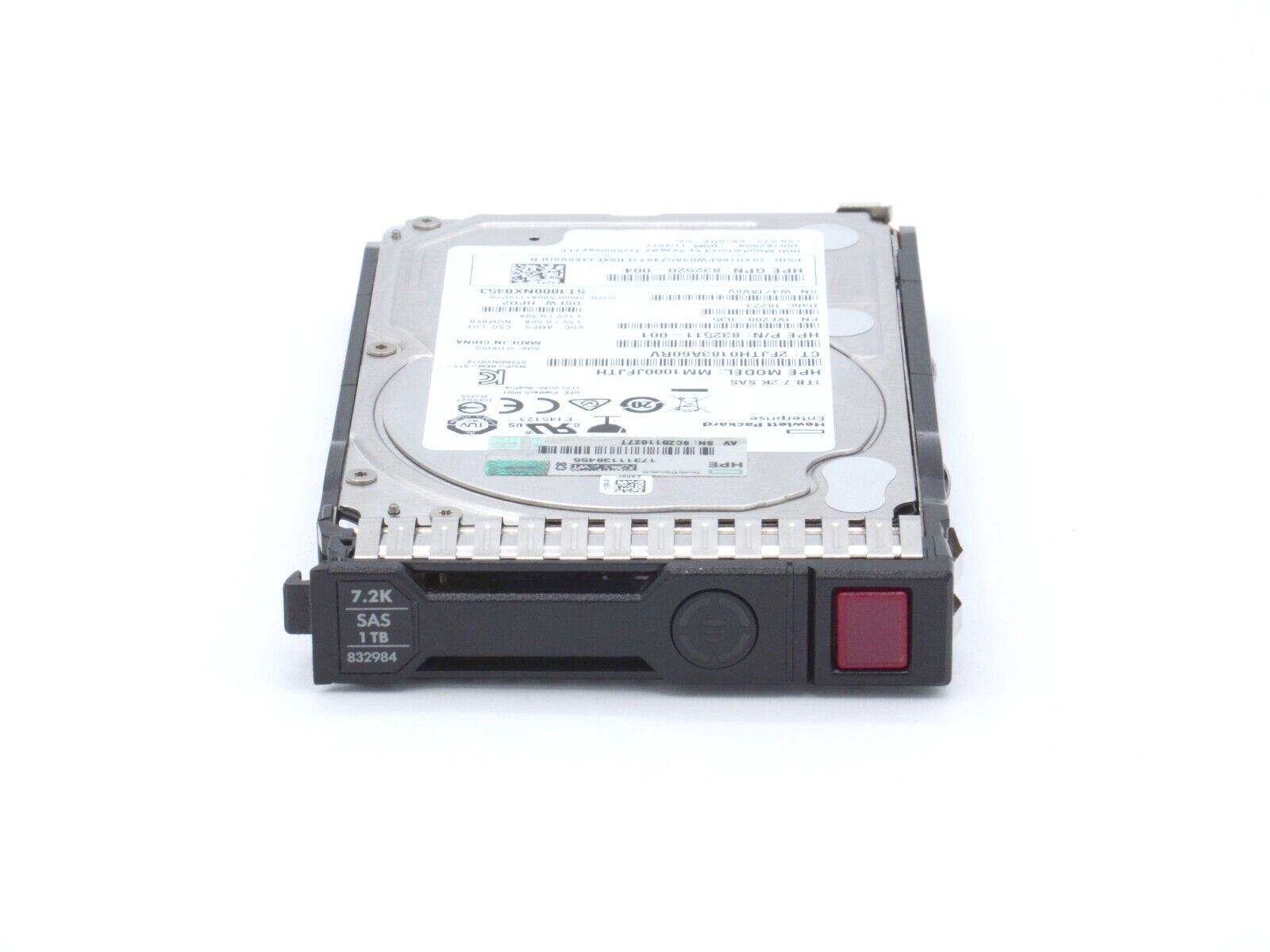 HPE 832984-001 1TB SAS 12Gb/s 7.2K rpm 2.5" SFF SC 512e HDD Hard Disk Drive