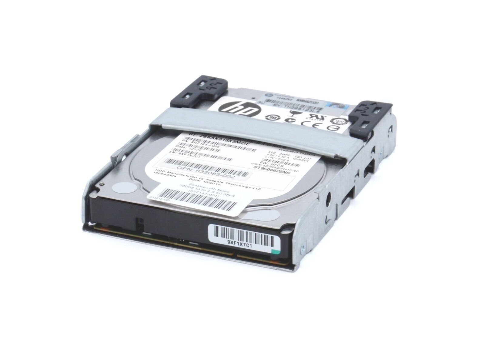 HP 632142-001 500GB SATA 6Gb/s 7.2K rpm 2.5" SFF QR MDL HDD Hard Disk Drive