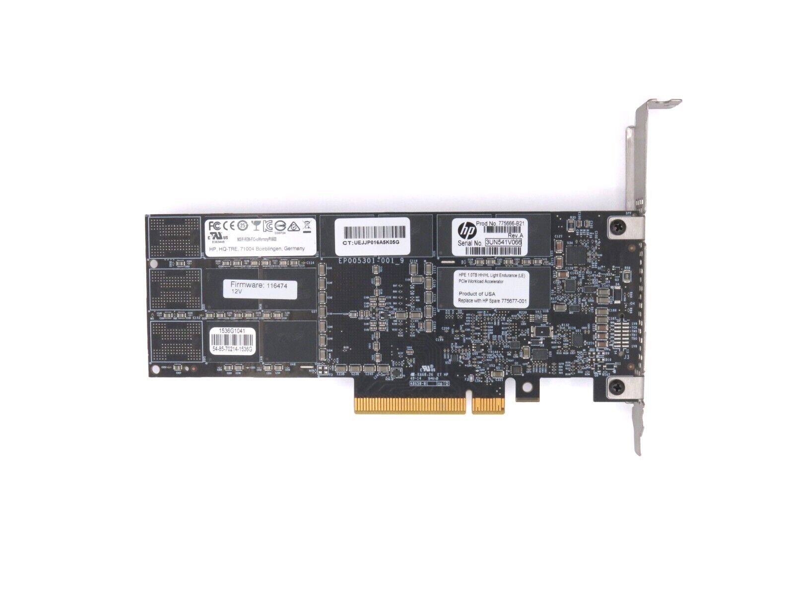 HP Sandisk ioMemory PX600 1TB HH/HL LE WI Workload Accelerator SSD PCI-e FH