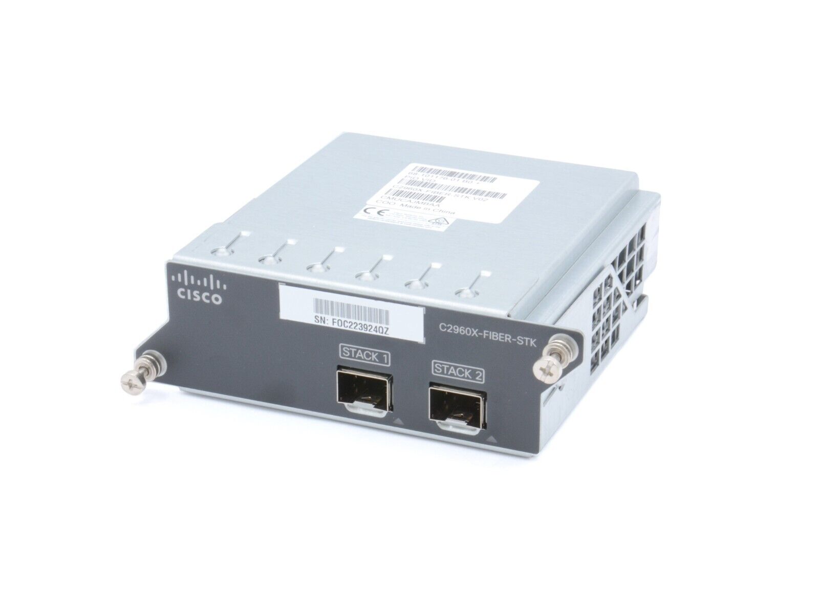 Cisco C2960X-FIBER-STK V02 Dual-port 10G SFP+ FlexStack Stacking Module 10GE