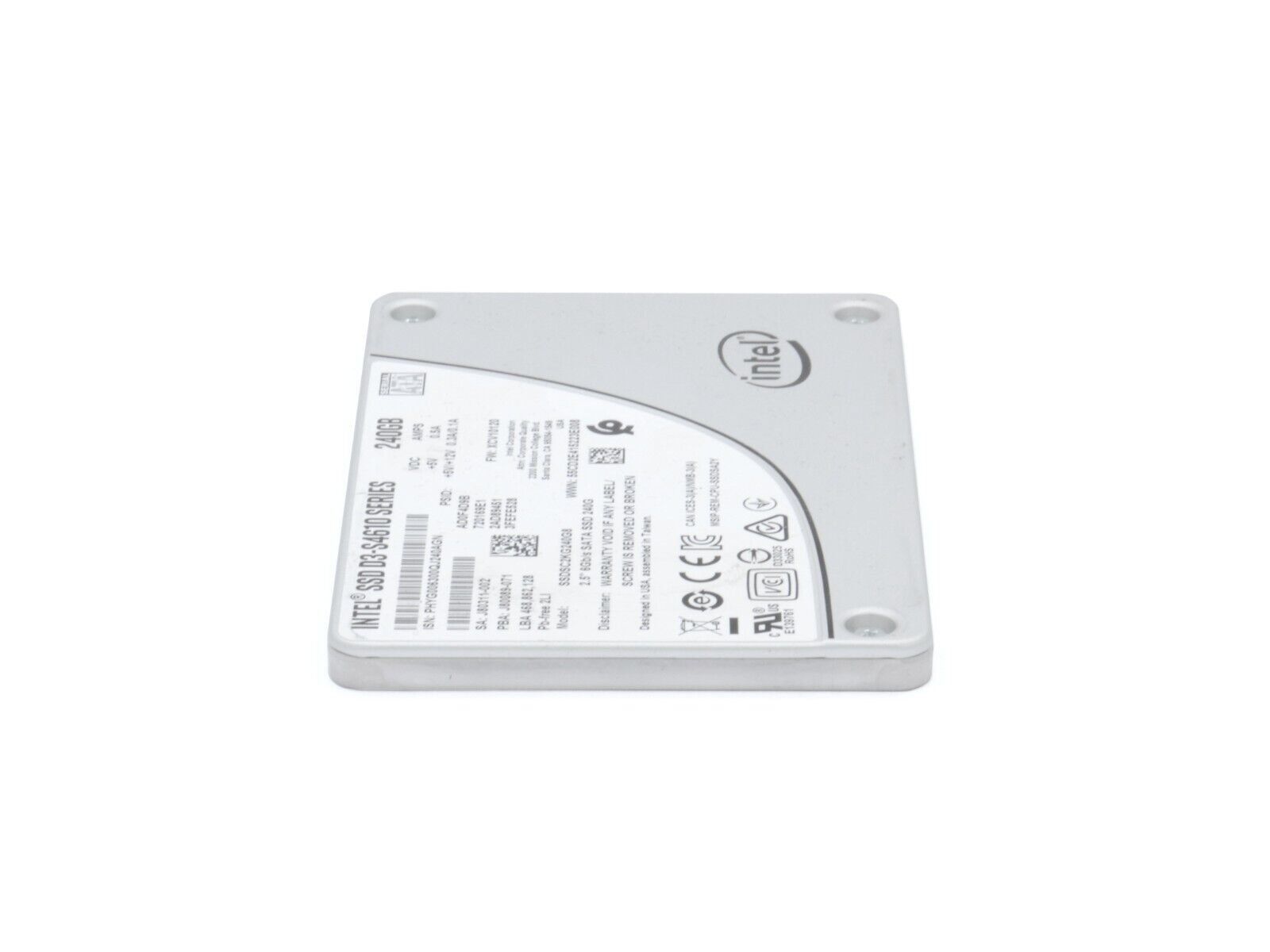 Intel D3-S4610 Series 240 GB 6 Gb/s SATA 2.5" SSD Solid State Drive 100%