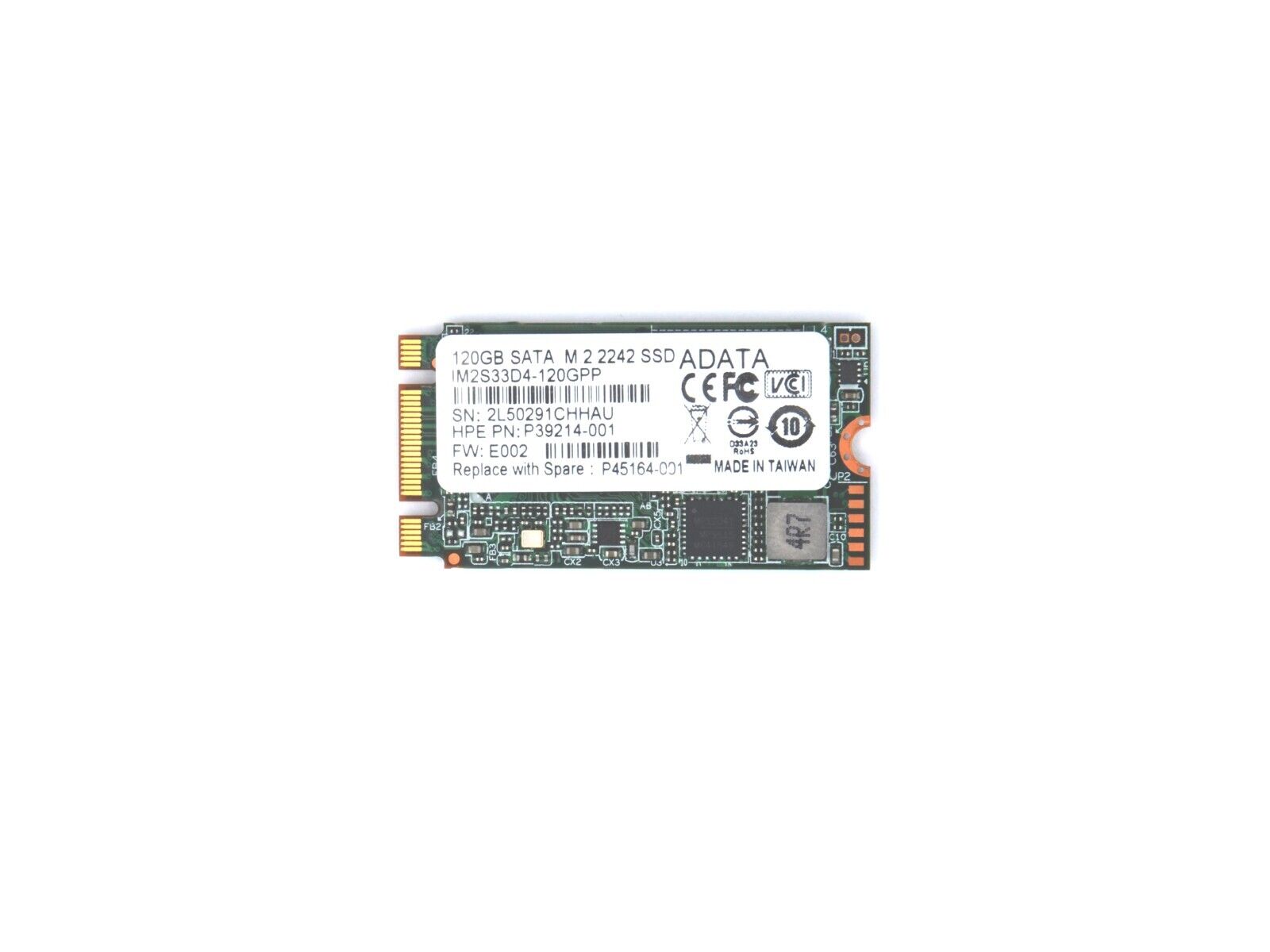 HPE P45164-001 ADATA 120GB SPS-DRV SSD M.2 2242 SATA 6G MLC P39214-001