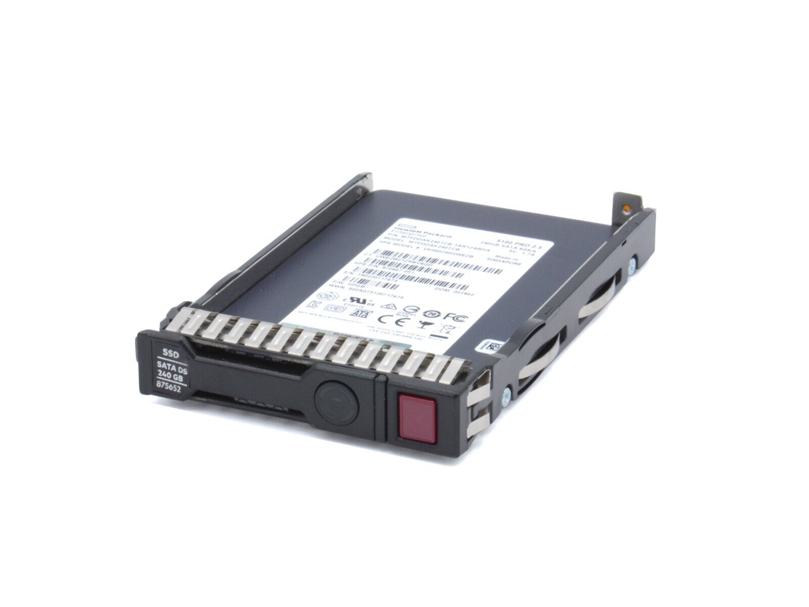 HPE 875652-001 240GB SATA 6G RI Read Intensive SFF TLC SC DS SSD 1.5DWPD 650TBW