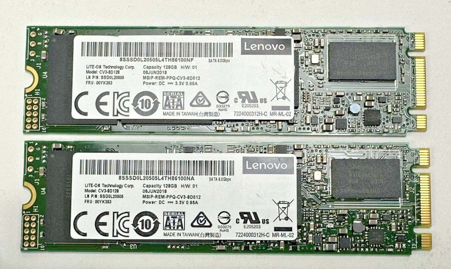 Lenovo ThinkSystem Boot Device Dual M.2 Module with 2x SATA 128GB SATA SSD