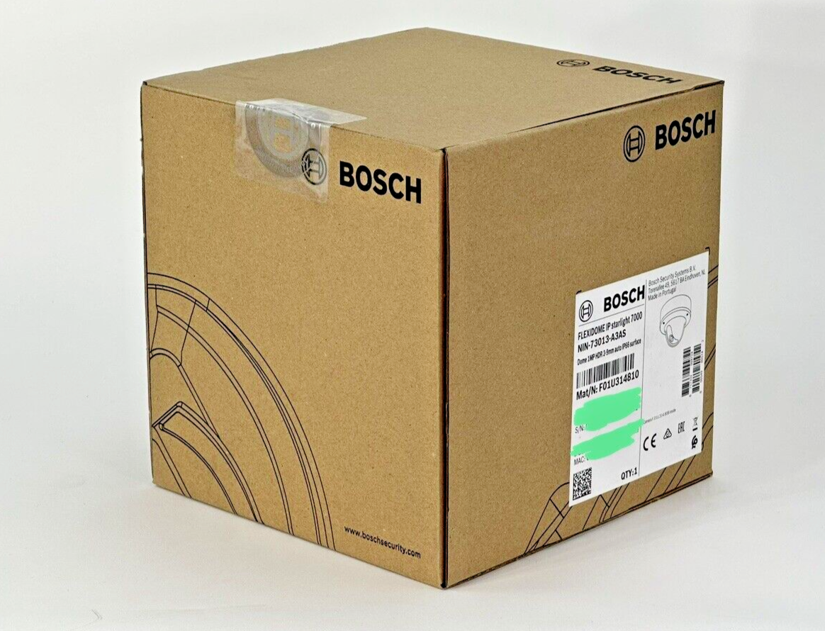 Bosch NIN-73013-A3AS Flexidome IP Starlight 7000 VR 1MP HDR 3-9mm auto IP66 Dome