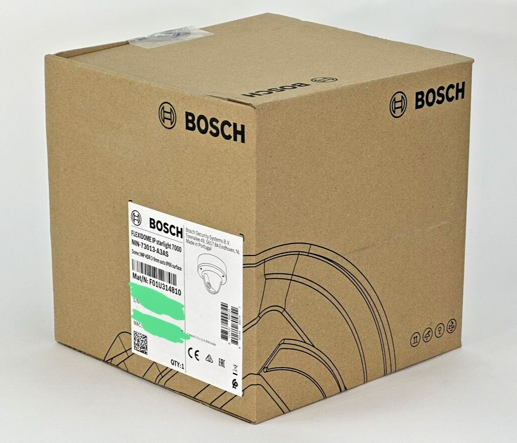 Bosch NIN-73013-A3AS Flexidome IP Starlight 7000 VR 1MP HDR 3-9mm auto IP66 Dome