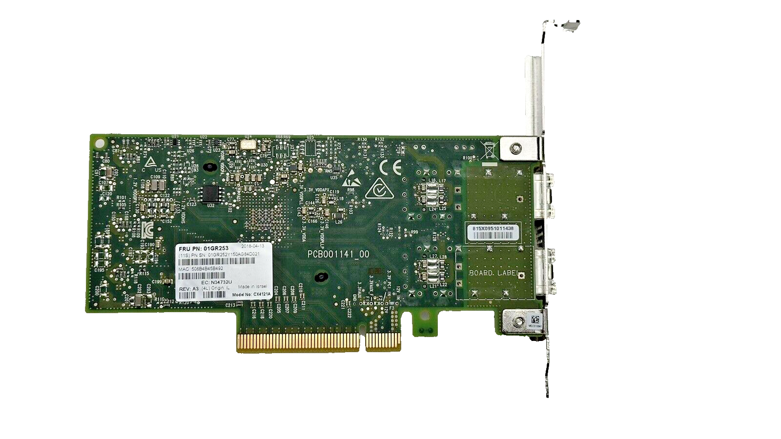 Lenovo Mellanox ConnectX-4 2x 10/25GbE 2 Port SFP28 PCI-e NIC Ethernet Adapter