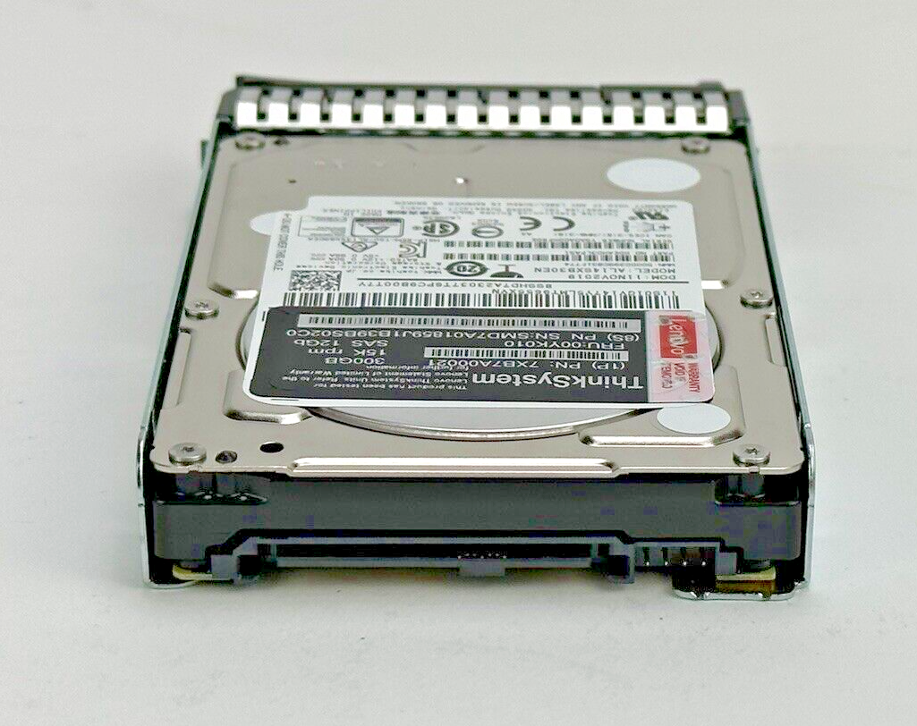 Lenovo 300GB 15K SAS 12G 512N 2.5" SFF ThinkSystem HDD 00YK010 12Gb/s
