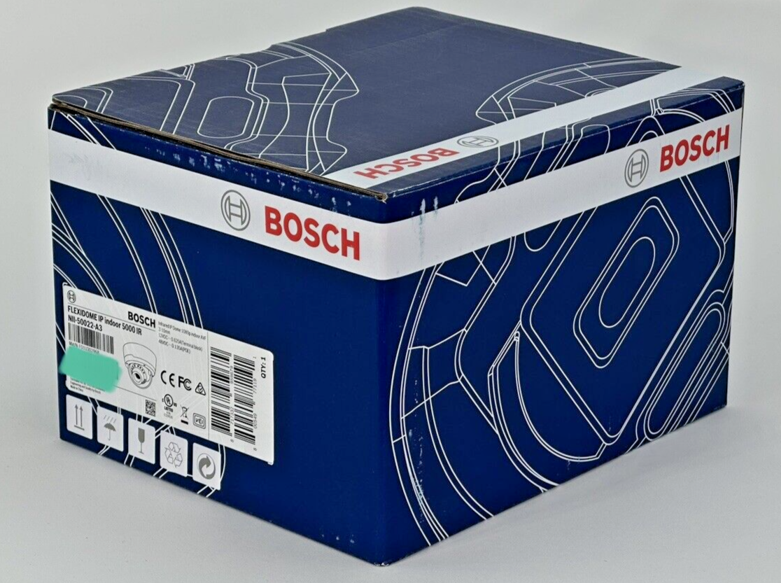 Bosch NII-50022-A3 Flexidome IP Indoor 5000 HD 1080p 3-10mm Camera AVF F1.3 Dome