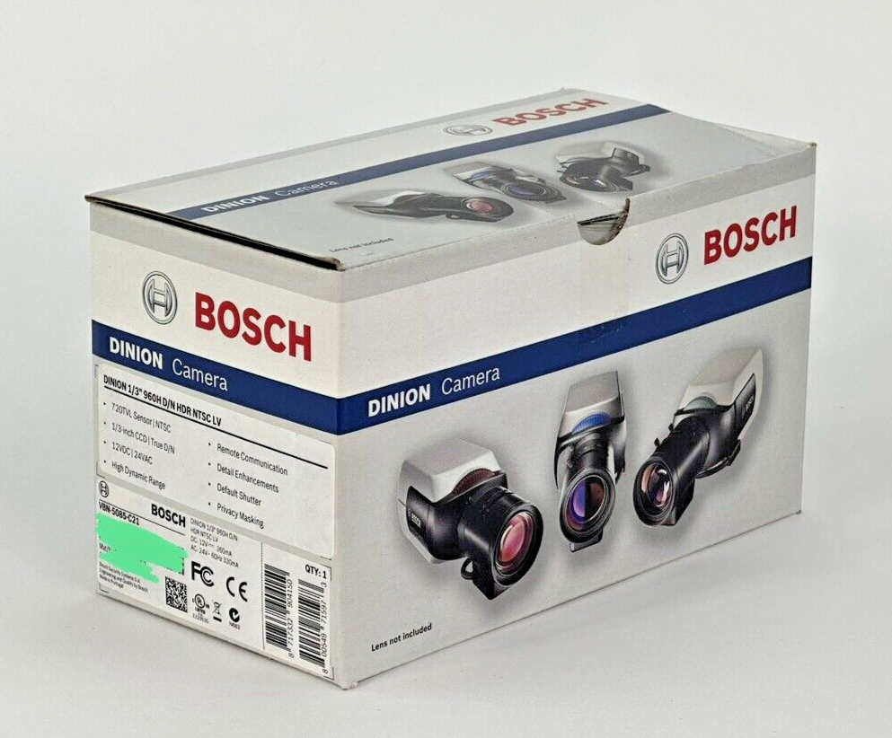 Bosch VBN-5085-C21 Dinion AN 5000 960H Analog Indoor WDR Box Camera No Lens