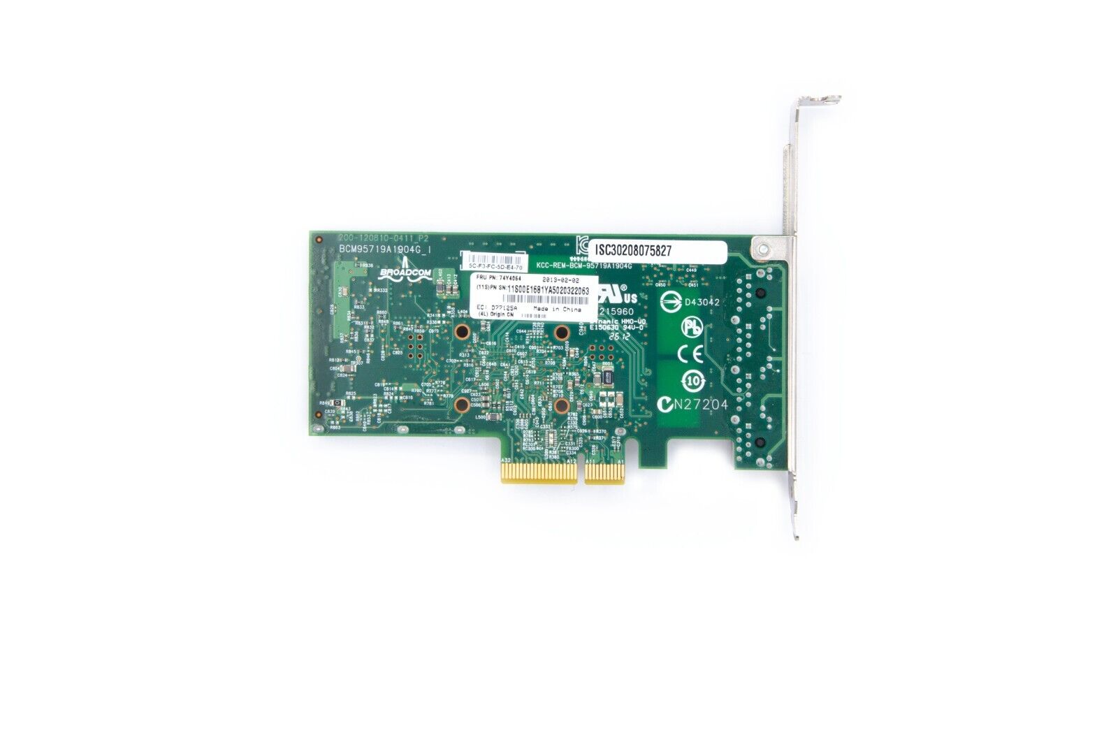 IBM Quad Port RJ-45 1Gbps PCI-E x4 Ethernet Adapter NIC 5899 4P Full Height Bkt