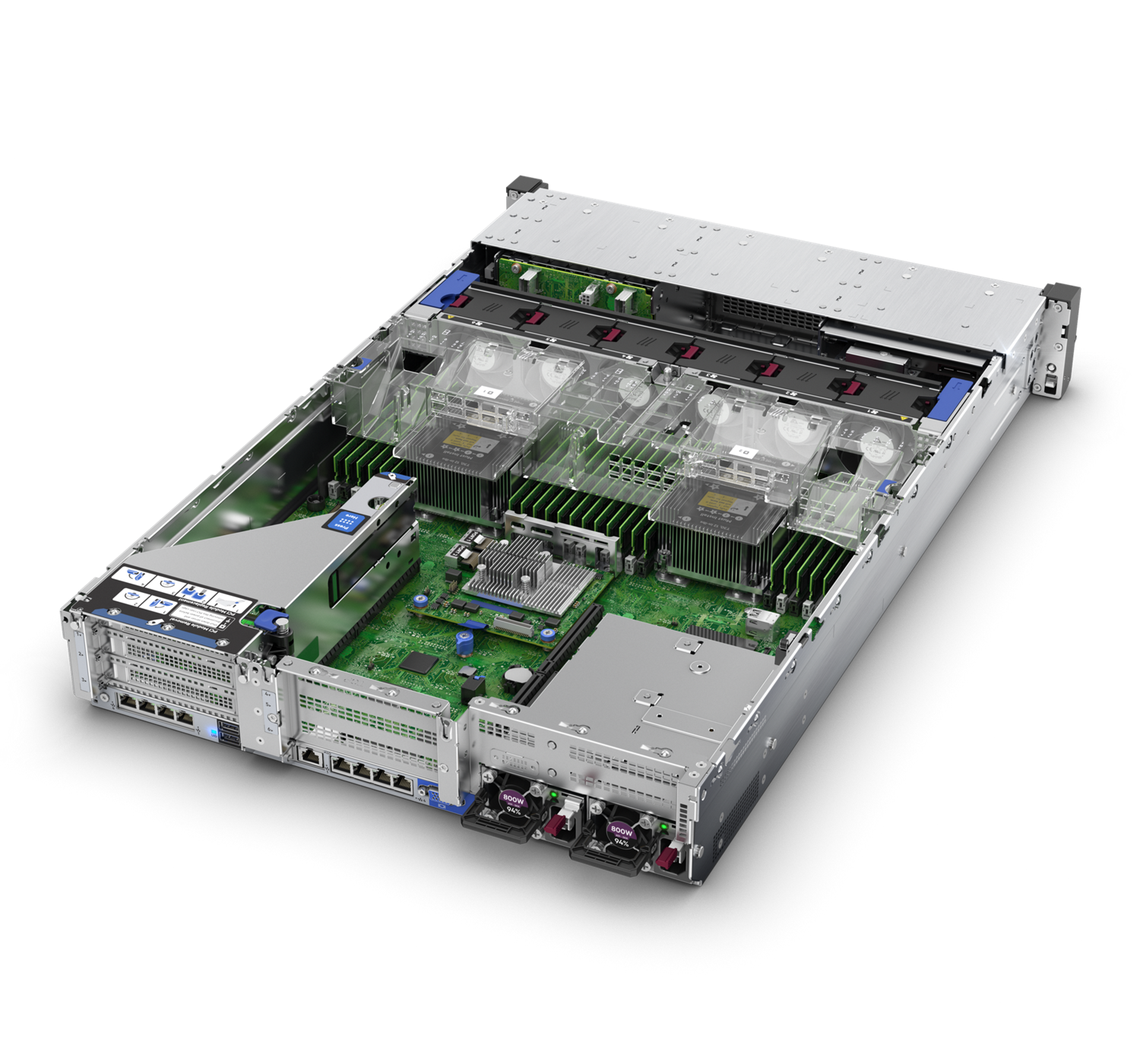 HPE DL385 ProLiant Gen10 2x 32 Core EPYC 7452 256GB-32 24x SFF 800W PSU P408i-a